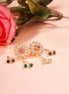 Opal Touch - Gold Plated 5 Color Changeable Earrings - Earrings