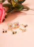 Opal Touch - Gold Plated 5 Color Changeable Earrings - Earrings