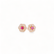 Opal Touch - Gold Plated 5 Color Changeable Earrings - Earrings