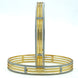 Bangles - Gold Plated Bangles with Silver Textured Borders - Opal Touch