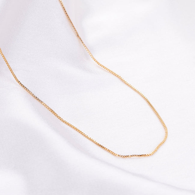Opal Touch - Gold Plated Box Chain - Chain