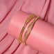 Gold Plated CZ Diamond Studded Bangles (Pack of 2) - Opal Touch