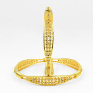 Gold Plated CZ Diamond Studded Bangles (Pack of 2) - Opal Touch