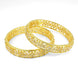 Gold Plated Floral CZ Diamond Bangles (Pack of 2) - Opal Touch