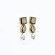 Necklace - Gold Plated Kundan & Pearl Necklace Set with Earrings - Opal Touch