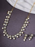 Necklace - Gold Plated Kundan & Pearl Necklace Set with Earrings - Opal Touch