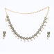 Necklace - Gold Plated Kundan & Pearl Necklace Set with Earrings - Opal Touch