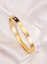 Bracelet - Gold - Plated Love Bracelet with Cubic Zirconia - Opal Touch