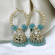 Opal Touch - Gold Plated Moti Hoop Jhumka - Jhumka