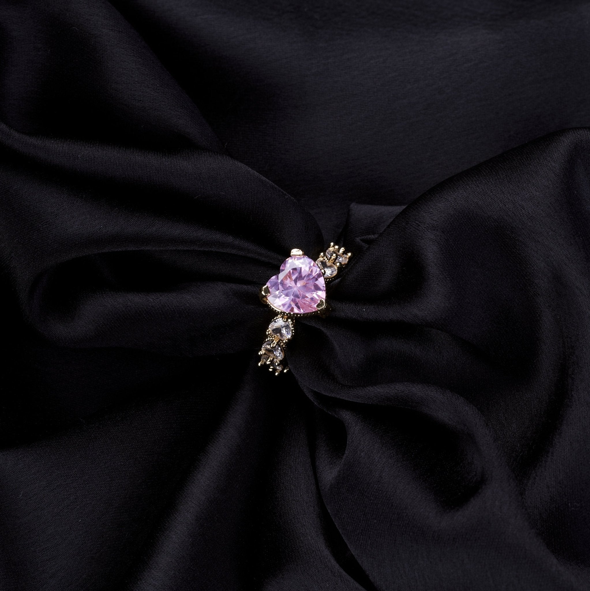 Opal Touch - Gold Plated Pink Cubic Zirconia Ring - Rings