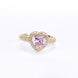 Opal Touch - Gold Plated Pink Wedding Sparkle Ring - Rings