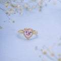 Opal Touch - Gold Plated Pink Wedding Sparkle Ring - Rings