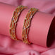 Gold - Plated Stone Studded Bangle Set (Pack of 4) - Opal Touch