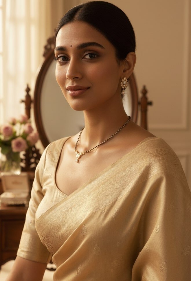 Golden Aura Mangalsutra - Opal Touch