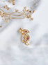 Nose Pin - Golden Dewdrop Nose Pin - Opal Touch