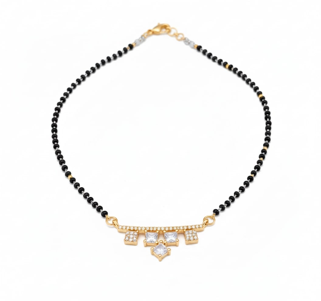 Golden Elegance Mangalsutra - Opal Touch
