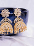 Opal Touch - Golden Flower Jhumka - Jhumka