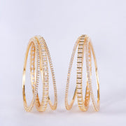 Opal Touch - Golden Glamour Bangles (Pack of 6) - Bangles