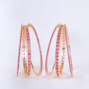 Opal Touch - Golden Glamour Bangles (Pack of 6) - Bangles