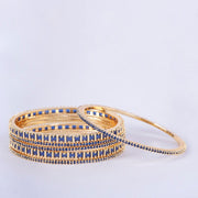 Opal Touch - Golden Glamour Bangles (Pack of 6) - Bangles