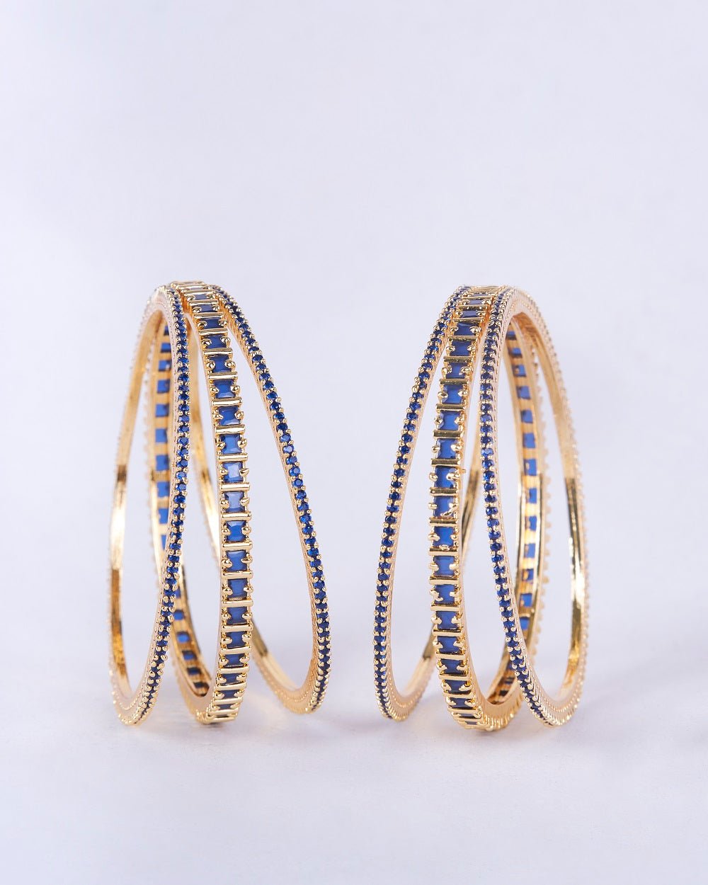 Opal Touch - Golden Glamour Bangles (Pack of 6) - Bangles