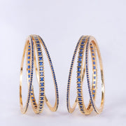 Opal Touch - Golden Glamour Bangles (Pack of 6) - Bangles