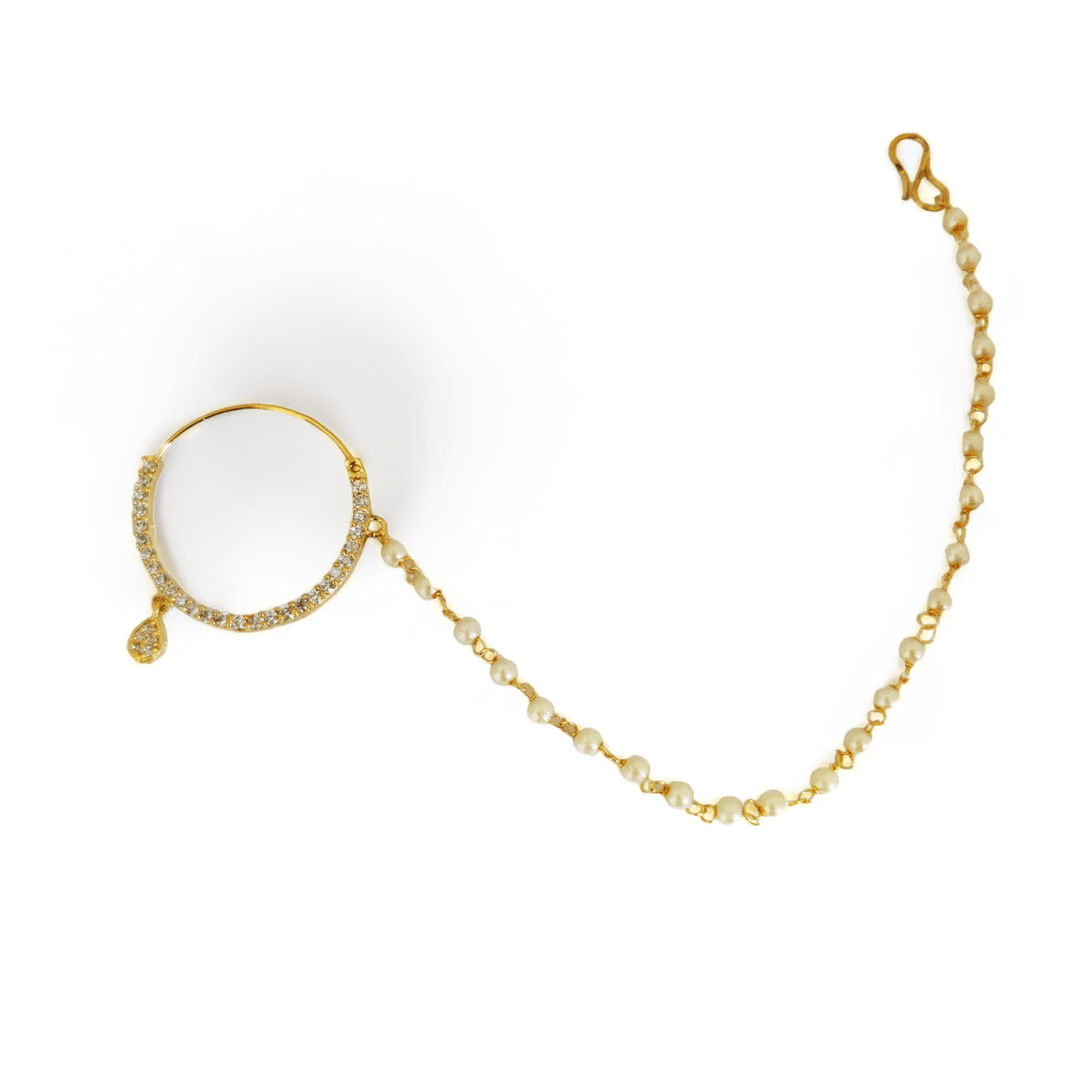 Opal Touch - Golden Glow Nose Pin - Nose Pin