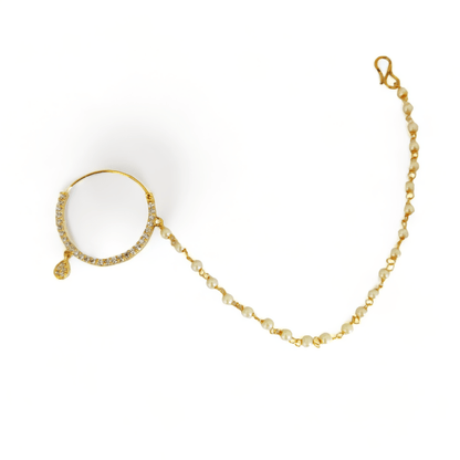 Opal Touch - Golden Glow Nose Pin - Nose Pin