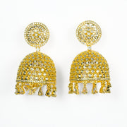 Golden Grace Jhumka - Opal Touch