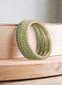 Opal Touch - Golden Green Extravaganza Bangles Set (Pack of 4) - Bangles