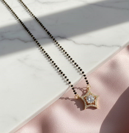 Golden Meadows Mangalsutra - Opal Touch