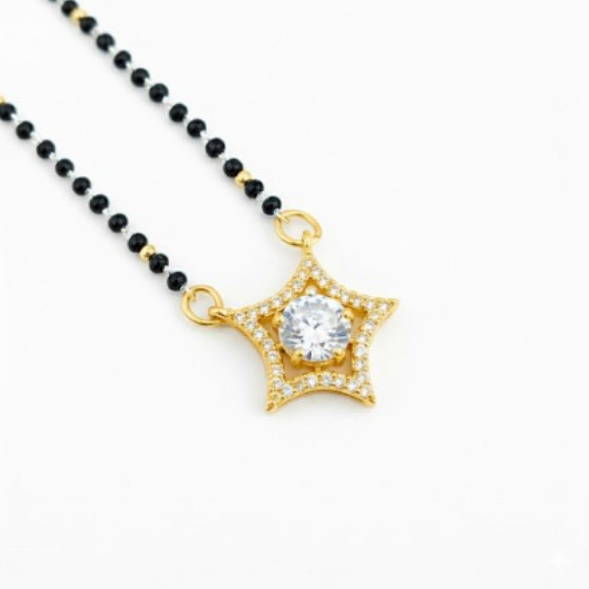 Golden Meadows Mangalsutra - Opal Touch