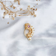 Nose Pin - Golden Petal Nose Pin - Opal Touch