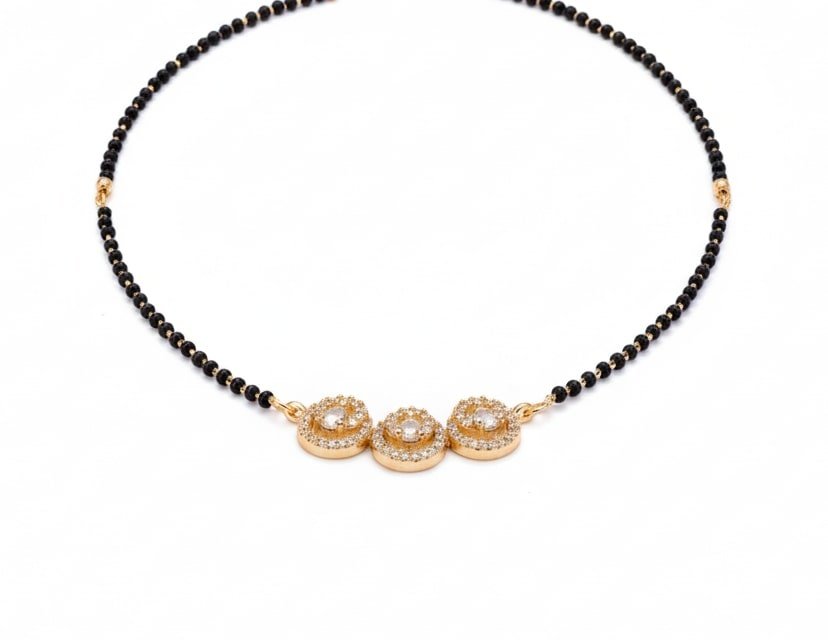 Golden Reverie Mangalsutra - Opal Touch