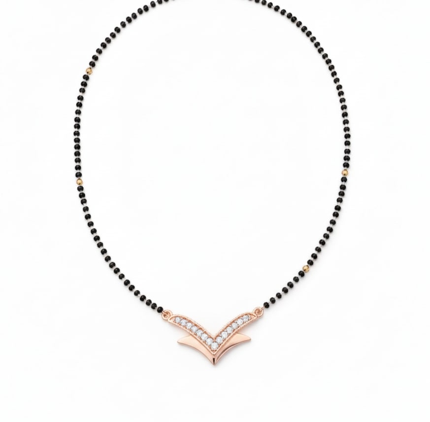 Golden Serenity Mangalsutra - Opal Touch