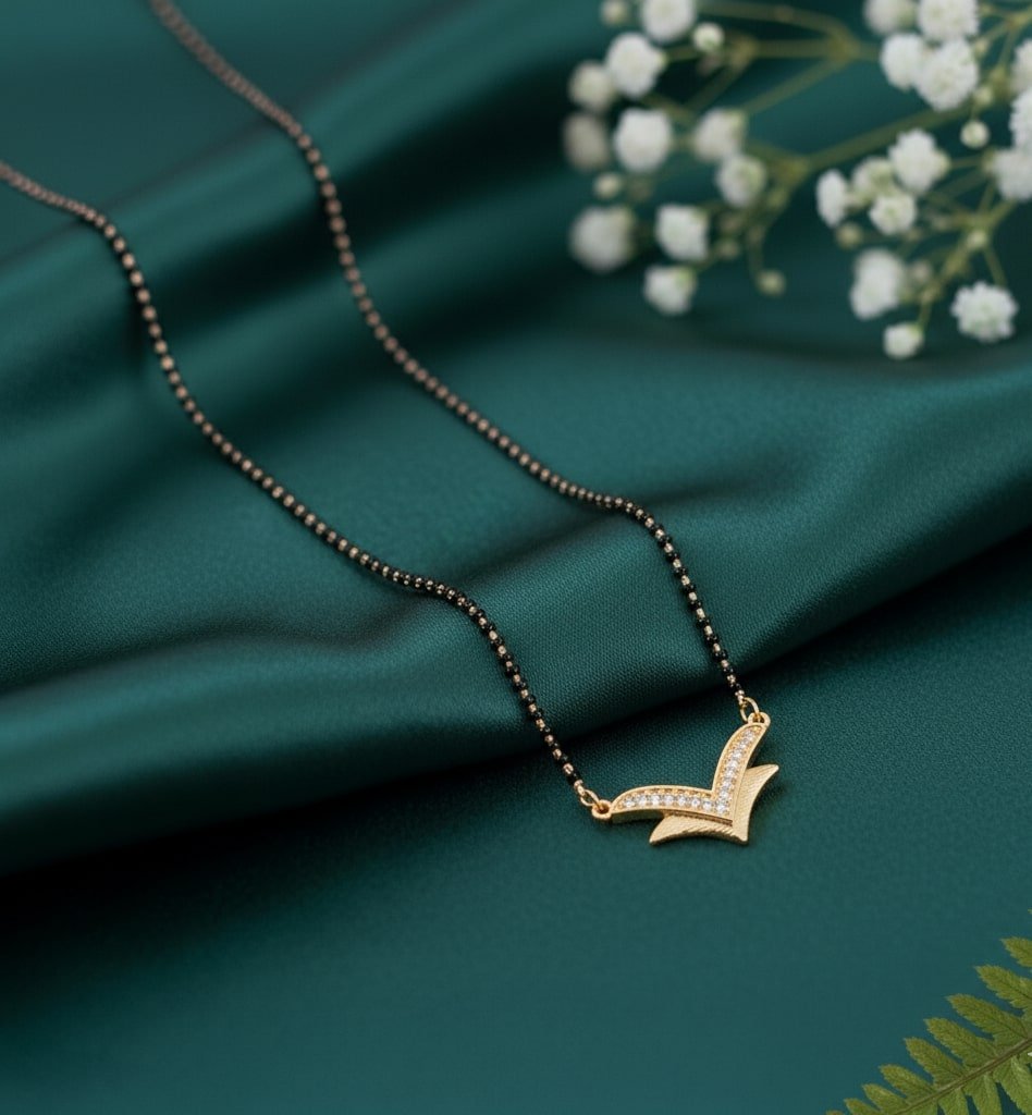 Golden Serenity Mangalsutra - Opal Touch