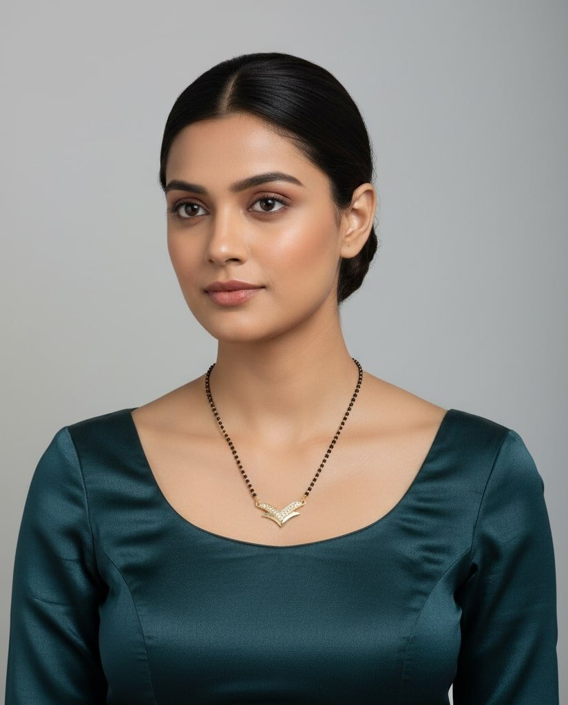 Golden Serenity Mangalsutra - Opal Touch