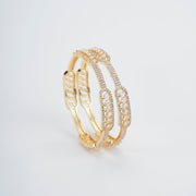 Opal Touch - Golden Sheen Bangles Set (Pack of 2) - Bangles