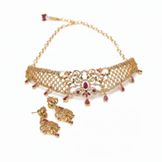 Necklace - Golden Splendor Necklace - Opal Touch