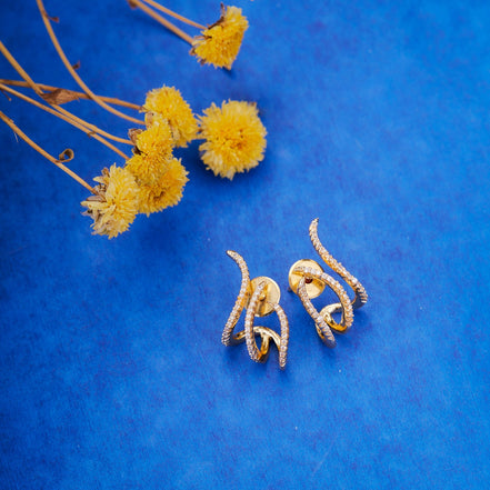 Opal Touch - Golden Whisper Studs - Studs