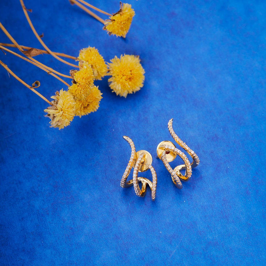 Opal Touch - Golden Whisper Studs - Studs