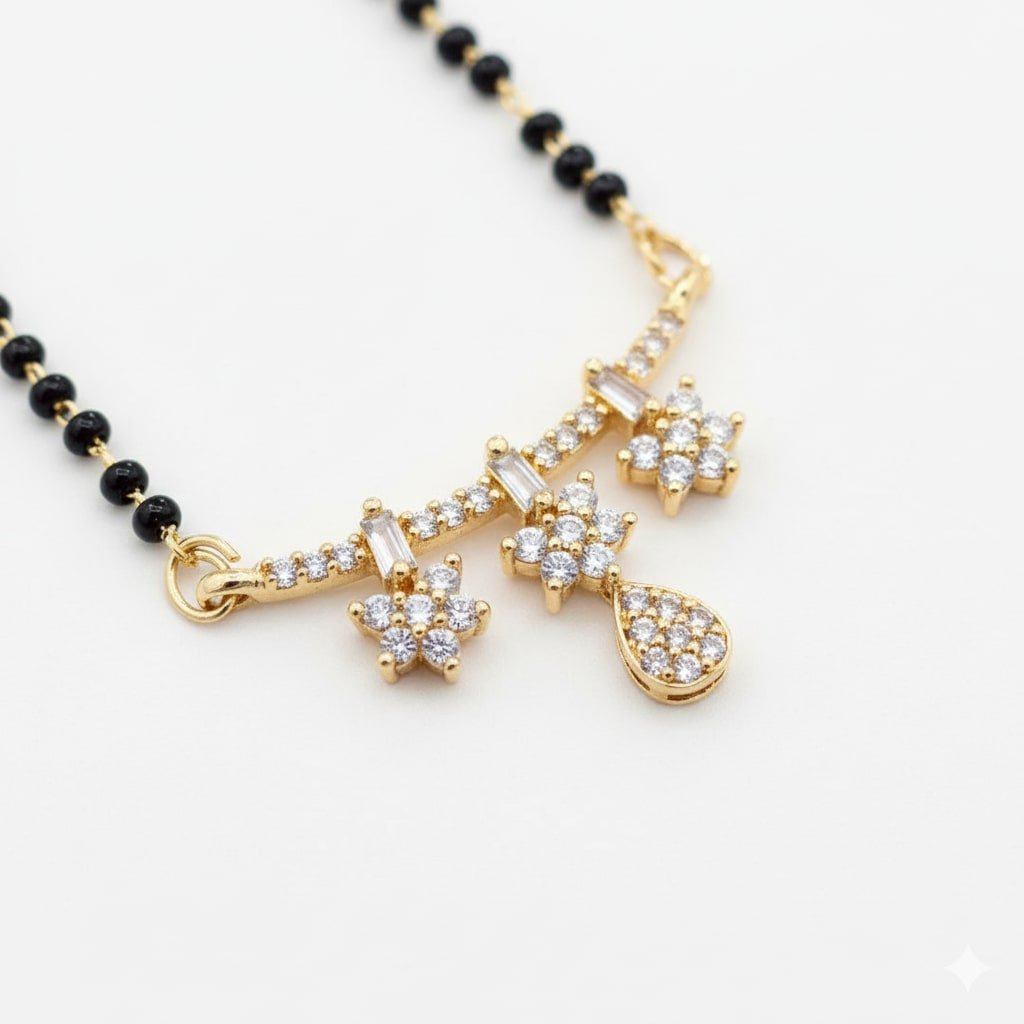 Golden Whispers Mangalsutra - Opal Touch