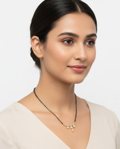 Golden Whispers Mangalsutra - Opal Touch