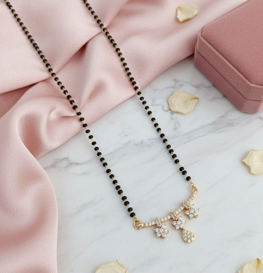 Golden Whispers Mangalsutra - Opal Touch