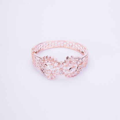 Opal Touch - Graceful Flower Kada Bracelet - Bracelet