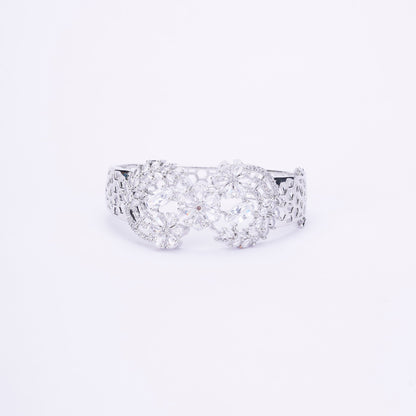 Opal Touch - Graceful Flower Kada Bracelet - Bracelet