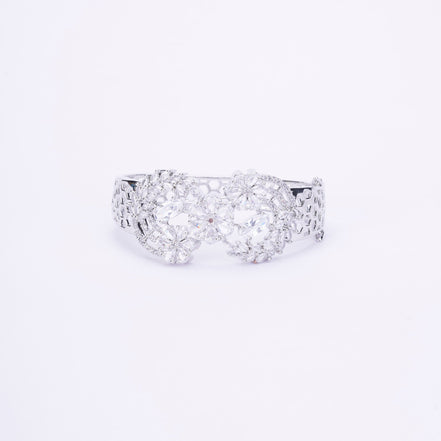 Opal Touch - Graceful Flower Kada Bracelet - Bracelet