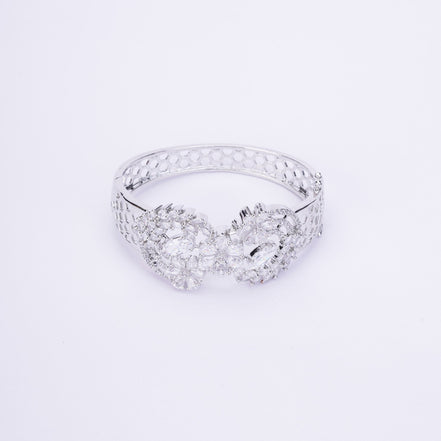 Opal Touch - Graceful Flower Kada Bracelet - Bracelet