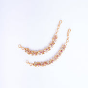 Opal Touch - Graceful Gold Plated Ear Chain - Ear chain (Matil)