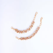 Opal Touch - Graceful Gold Plated Ear Chain - Ear chain (Matil)